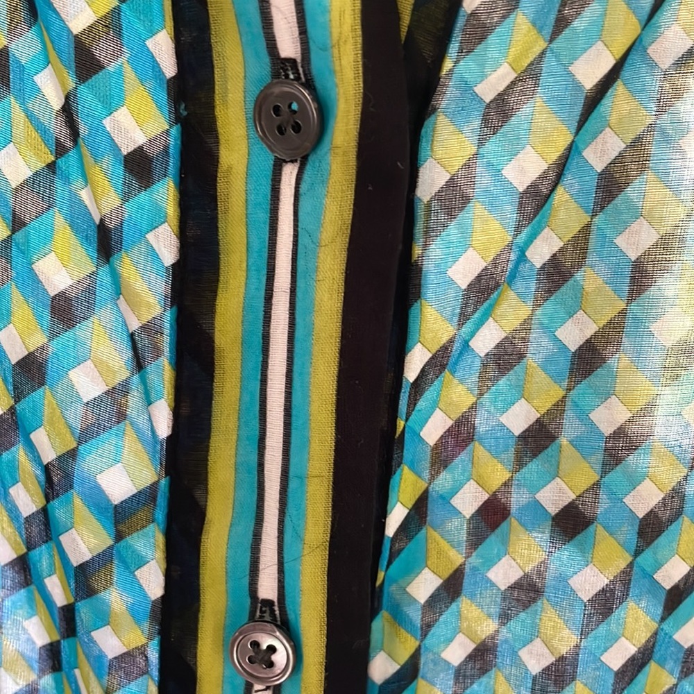 Michael Kors sheer button down. - Picture 2 of 5